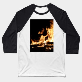 Fire, photography by Immortal Peaches Baseball T-Shirt